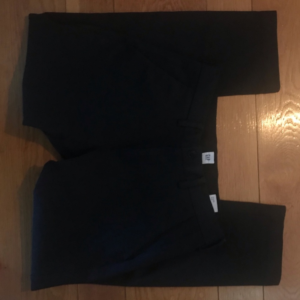Gap Knit slim fit Khakis (stretch charcoal heath)
